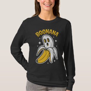 T-shirt Drôle Boonana Halloween Banana Ghost Pun