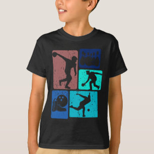 T-shirt Drôle Bowler Bowler Vintage Bowl Game Enth