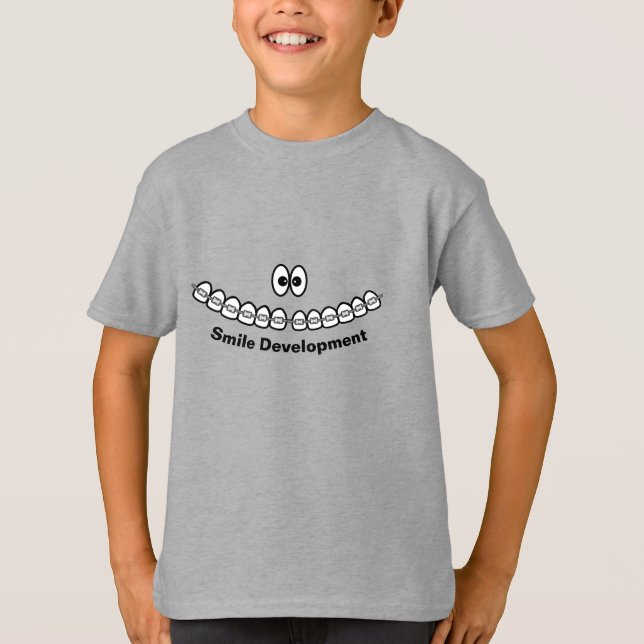 T-shirt Drôle Braces pour Enfants (Devant)