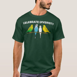 T-shirt Drôle Budgie Parrot Cadeau Hommes Femme Cool Premi