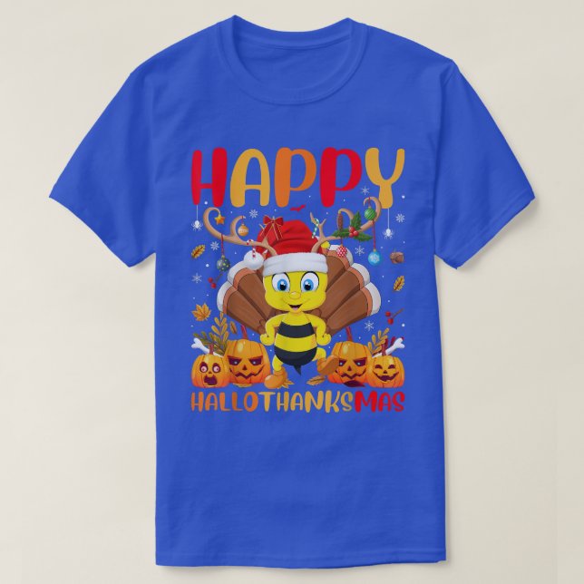 T-shirt Drôle Bumble Bee Lover Happy Bumble Bee HelloMerci (Design devant)