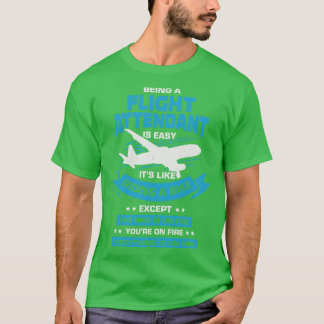 T-shirt Drôle Cabine agent de bord Steward Cadeau