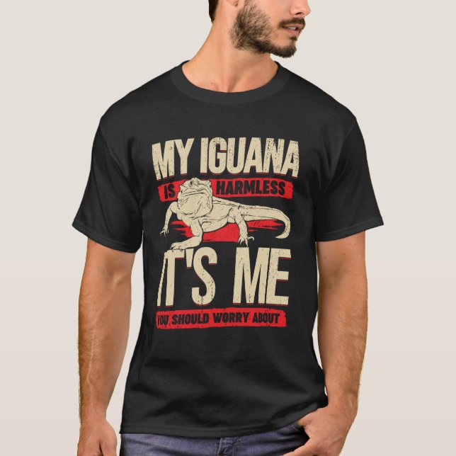 T-shirt Drôle cadeau Amoureux des animaux Iguana (Devant)