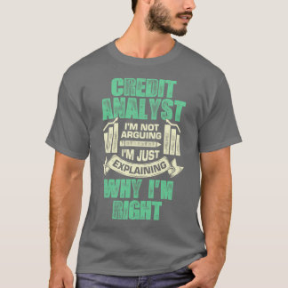 T-shirt Drôle cadeau d'analyste de crédit