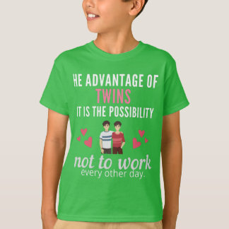t-shirt drôle, cadeau d'anniversaire pour jumeaux