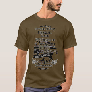T-shirt Drôle cadeau de commis aux finances pour hommes fe