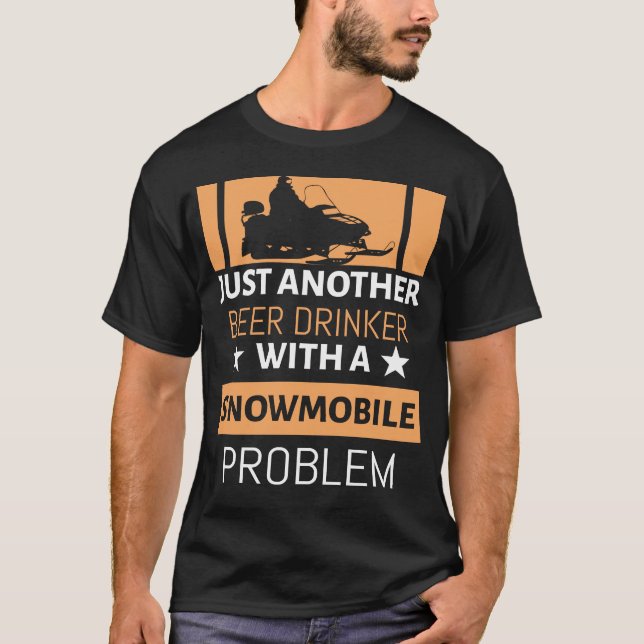 T-shirt Drôle cadeau de nouveauté pour motoneige (Devant)