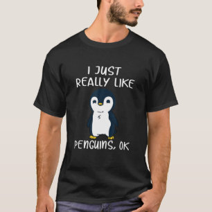 T-shirt Drôle cadeau de pingouin J'Aime Vraiment les pingo