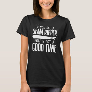 T-shirt Drôle Cadeau De Quilter Pour Femmes Doublure Seams