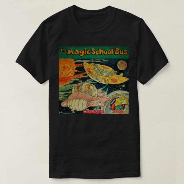 T-shirt Drôle Cadeau Magique Cartoons École Bus Enfants Re (Design devant)
