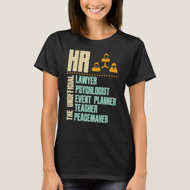 T-shirt Drôle cadeau pour la personne HR | HR Manager Idée (Devant)