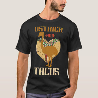 T-shirt Drôle Cadeau Taco Mexicain Allégué Ostrich
