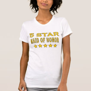 T-shirt Drôle Cadeaux Cool : La femme d'honneur cinq étoil
