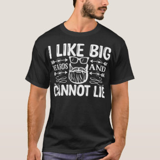 T-shirt Drôle Cadeaux De Barbe J'Aime Les Gros Oiseaux Et