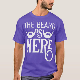 T-shirt Drôle Cadeaux De Barbe La Barbe Est Ici