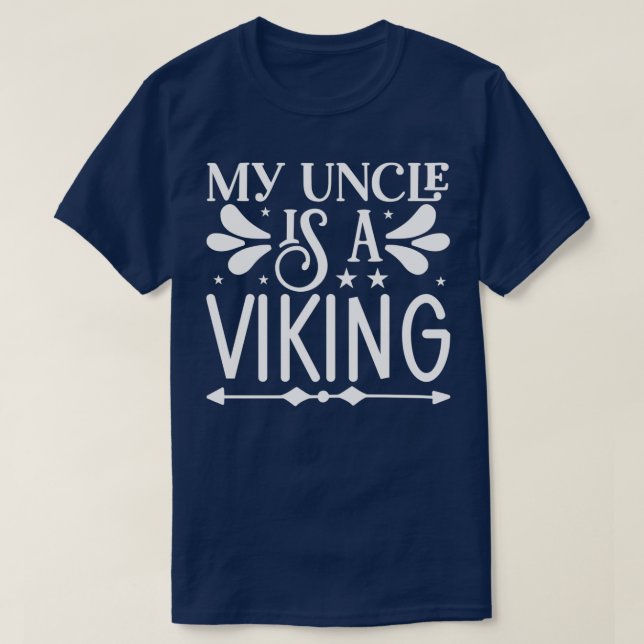 T-shirt Drôle Cadeaux De Barbe Mon Oncle Est Un Viking (Design devant)