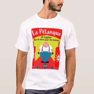 T-shirt drôle cadeaux de pétanque
