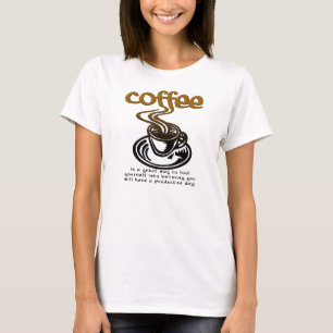 T-Shirt Drôle Café Fou
