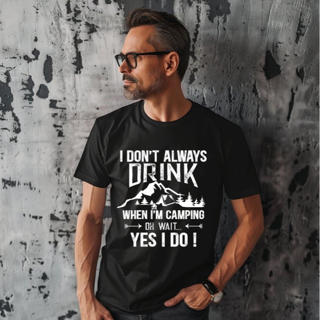 T-shirt Drôle camper et boire des paroles (Créateur téléchargé)