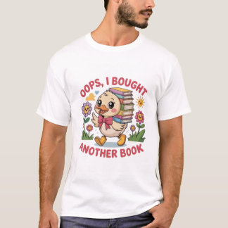 T-shirt Drôle Canard avec livres - Livre cadeau Lover
