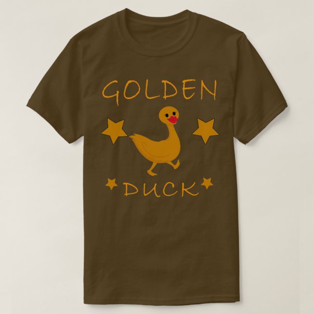 T-shirt Drôle Canard d'or Funny Canard Amant Canard mou Ca (Design devant)