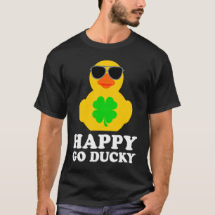 T-shirt Drôle Canard en Caoutchouc Quatre Lunettes de sole