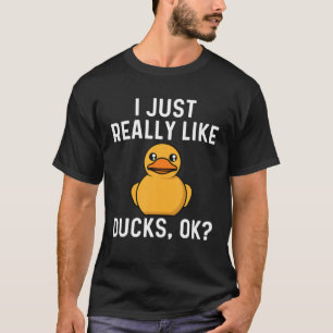 T-shirt Drôle Canard Pour Hommes Femmes Jaune Duckie Eau 