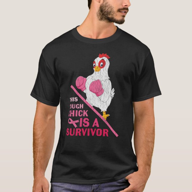 T-shirt Drôle Cancer du sein guerrière Survivor Fille Femm (Devant)