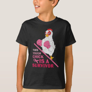 T-shirt Drôle Cancer du sein guerrière Survivor Fille Femm