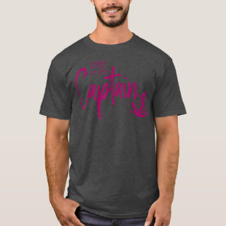 T-shirt Drôle capitaine épouse Dibs sur le capitaine 45