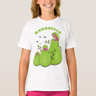 T-shirt Drôle carnivore carnivore carnivore plante dessin