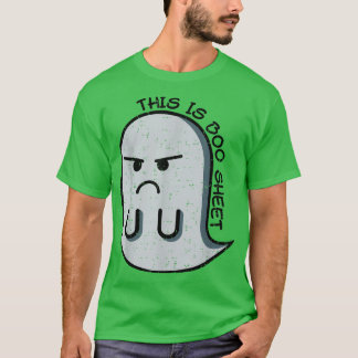 T-shirt Drôle Ceci Est Boo Sheet Drôle Costume Halloween B