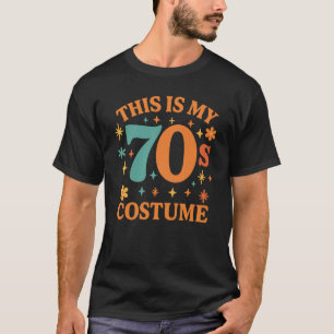 T-shirt Drôle Ceci est mon costume rétro des années 70
