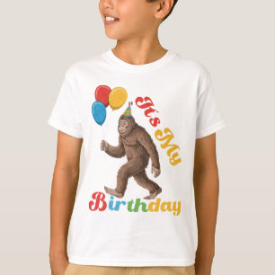 T-shirt Drôle C'est mon anniversaire Bigfoot Sasquatch Par