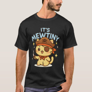 T-shirt Drôle C'est mon chat pirate mignon pun papa blague