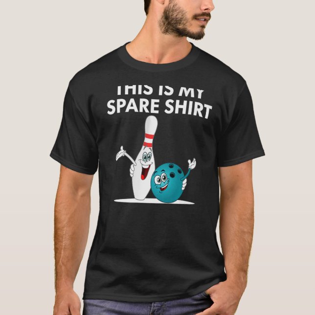 T-shirt Drôle C'Est Mon Chemise De Secours Bowler Bowling  (Devant)