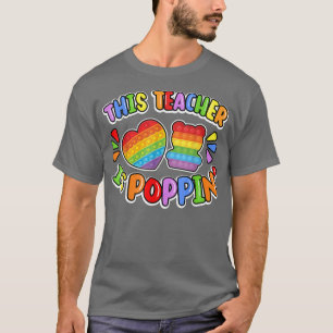 T-shirt Drôle Cet Enseignant Est Poppin Cool Fidget Shape