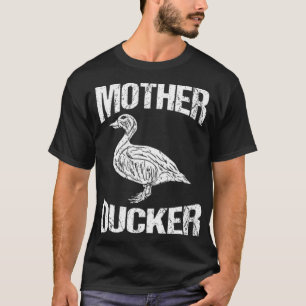 T-shirt Drôle Chasse au canard Mère Canard Design Eau cade