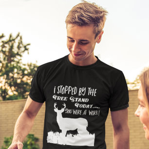 T-shirt Drôle Chasse aux Cerfs Travail Buck Citation