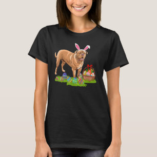 T-shirt Drôle Chasse Oeufs De Pâques Bunny Dogue De Bordea