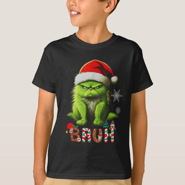 T-shirt Drôle Chat Bruh Dit Bro (Devant)