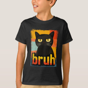 T-shirt Drôle Chat Bruh Pour Ados Garçons Filles Hommes Fe