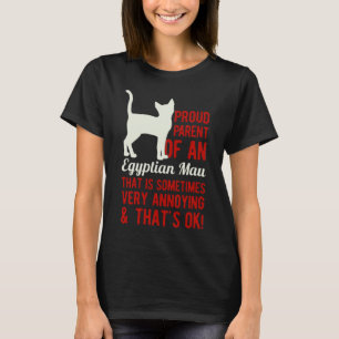 T-shirt Drôle chat égyptien Mau