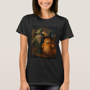 T-shirt Drôle Chat Halloween Chat Assistant de mème de cha