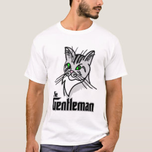 T-shirt Drôle Chat Le Gentleman