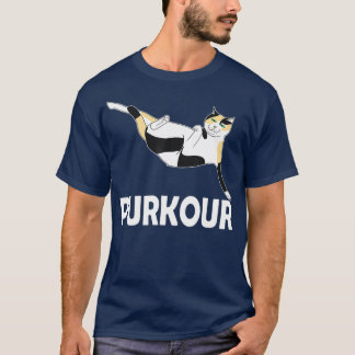 T-shirt Drôle Chat Parkour Purkour Hommes Femmes Enfants C