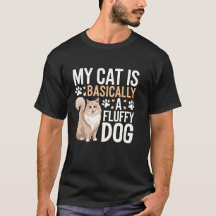 T-shirt Drôle. Chat sibérien