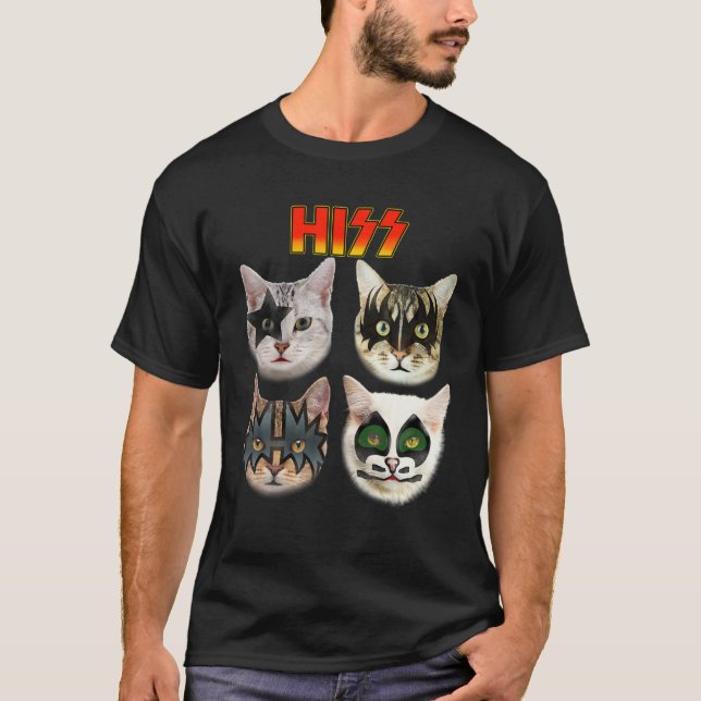 T-shirt Drôle Chat T, Amoureux des chats, Chat Hiss, Propr (Devant)