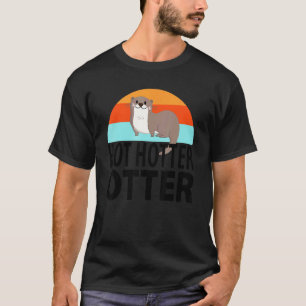 T-shirt Drôle Chaud Plus chaud Loutre Loutre Amour Dire Po
