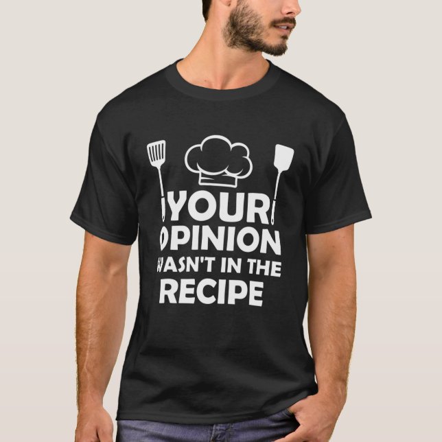 T-shirt Drôle Chef Art Men Femmes Cuisinière Chef Cuisine (Devant)